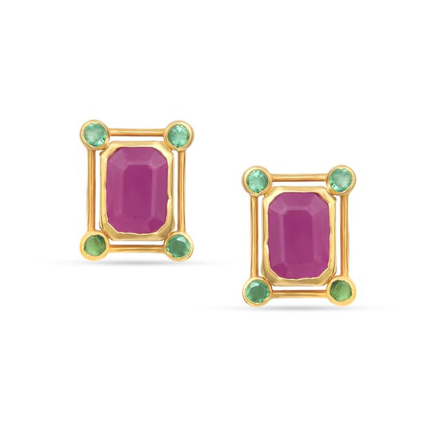 Tanishq 22KT Gold Earrings 