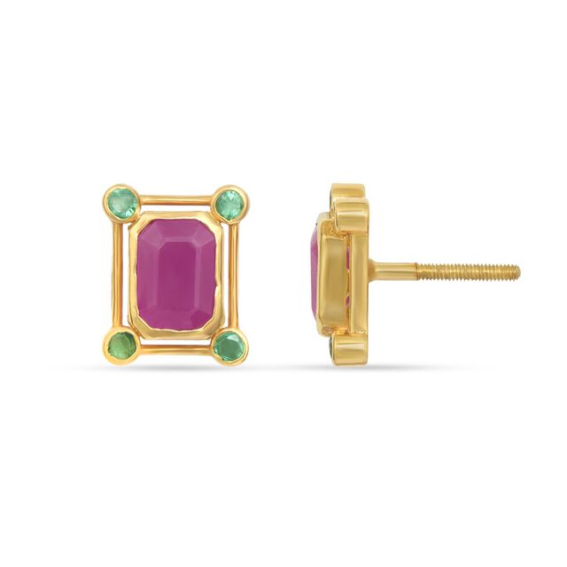 Tanishq 22KT Gold Earrings 3