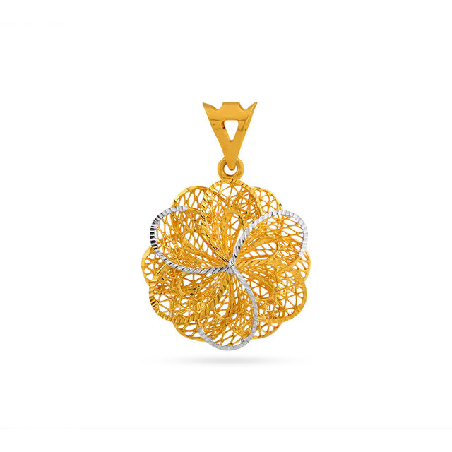 Tanishq 22 Karat Gold Pendant for Women 