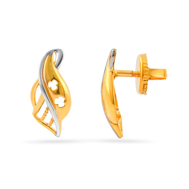 Tanishq 22KT Gold Earrings for Women 2