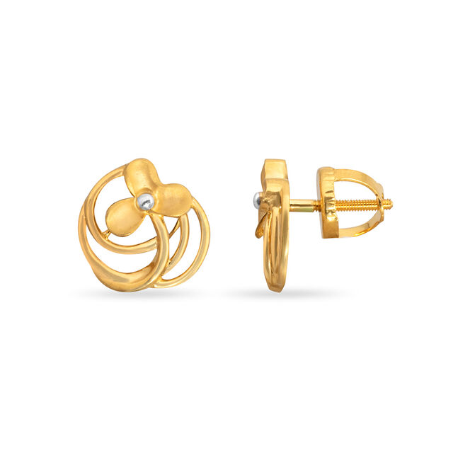 Tanishq 22KT Gold Earrings for Women 2