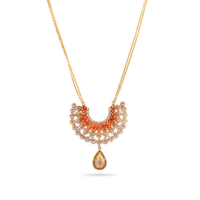 Radiant Crescent Pendant with Chain,,hi-res 