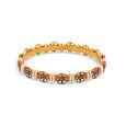 Regal Bloom Gold Bangle,,hi-res 
