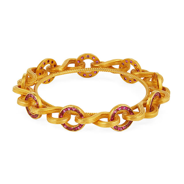 Tanishq 22KT Gold Bangle for Unisex 