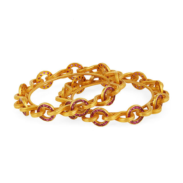 Tanishq 22KT Gold Bangle for Unisex 2