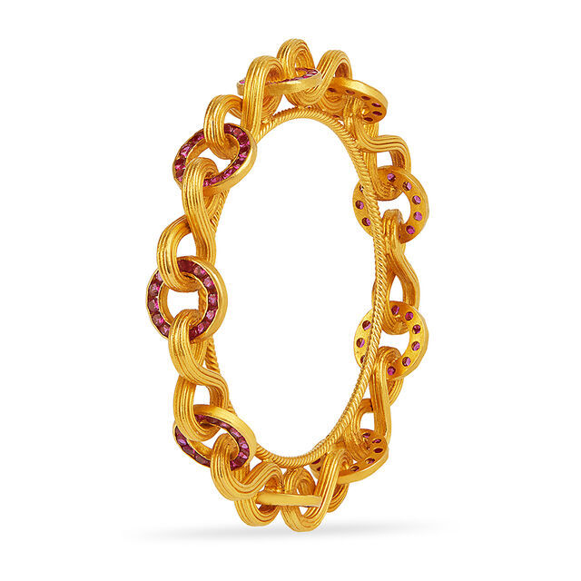 Tanishq 22KT Gold Bangle for Unisex 4