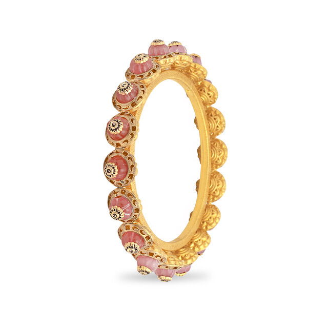 Rosy Opulence Gold Bangle,,hi-res 2