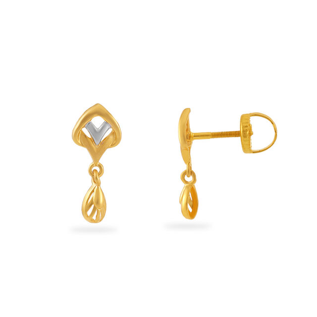 Elegant Diamond Droplets Earrings 2