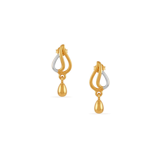 Tanishq 22KT Gold Earrings 