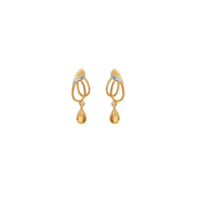 Tanishq 22KT Gold Earrings for Men 
