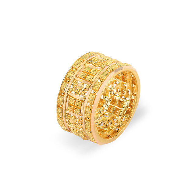 Tanishq 22 Karat Gold Finger Ring for Women 3