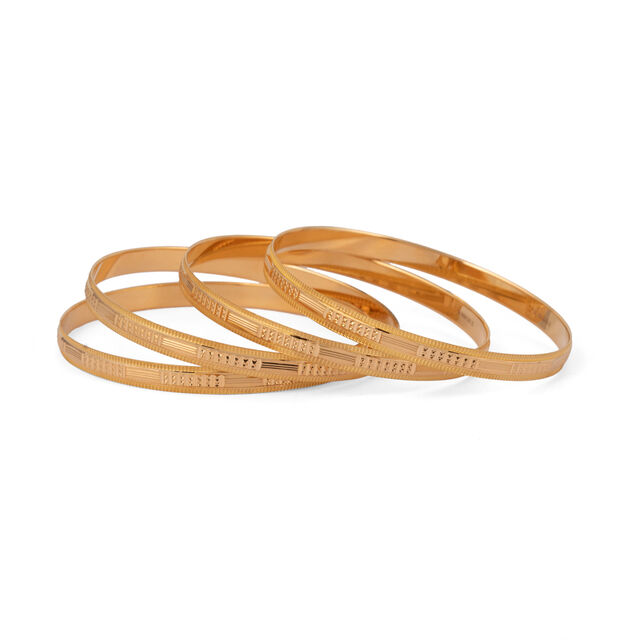 Sleek Geometric Charm Bangle,,hi-res 