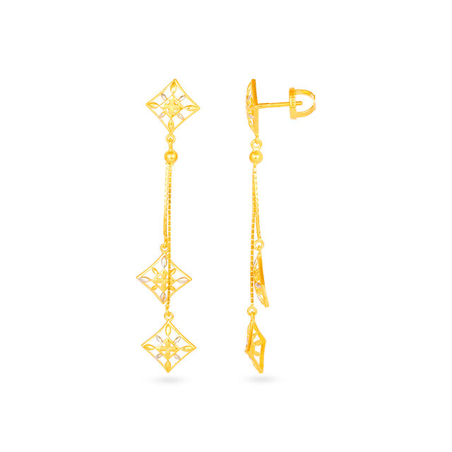 Tanishq 22 Karat Gold Earrings for Women 2
