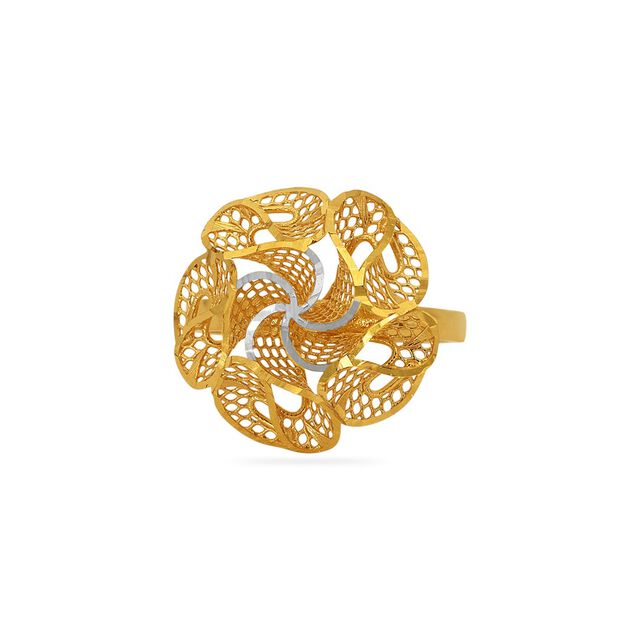 Tanishq 22KT Gold Finger Ring for Women