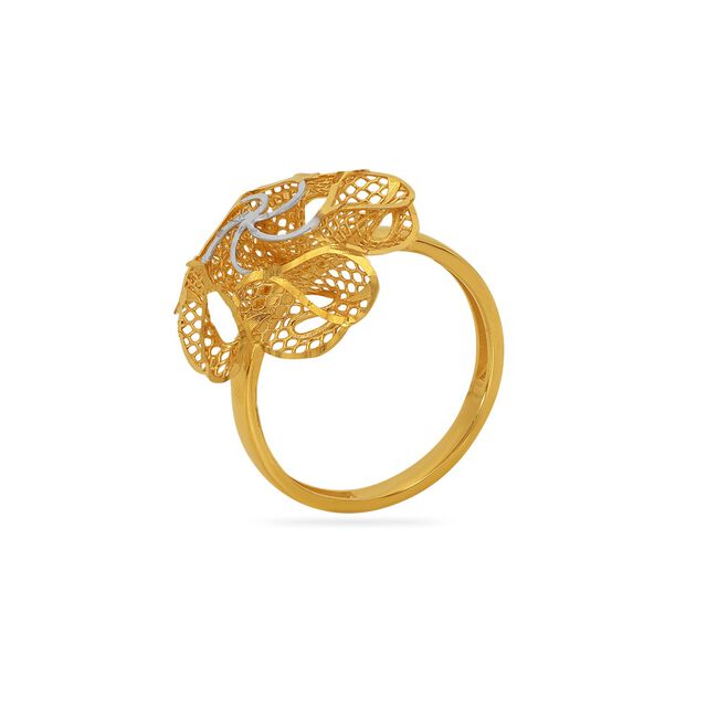 Tanishq 22KT Gold Finger Ring for Women