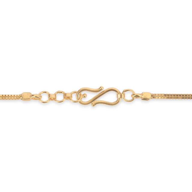 Tanishq 22 Karat Gold Pendant with Chain for Women 4