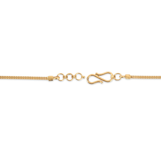 Tanishq 22 Karat Gold Pendant with Chain for Women 5