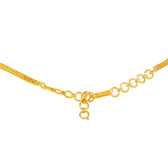 Gold Floral Necklace Set 5