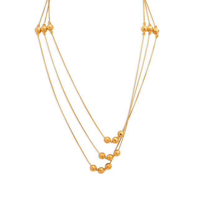 Three-Chain Gold Necklace,,hi-res 