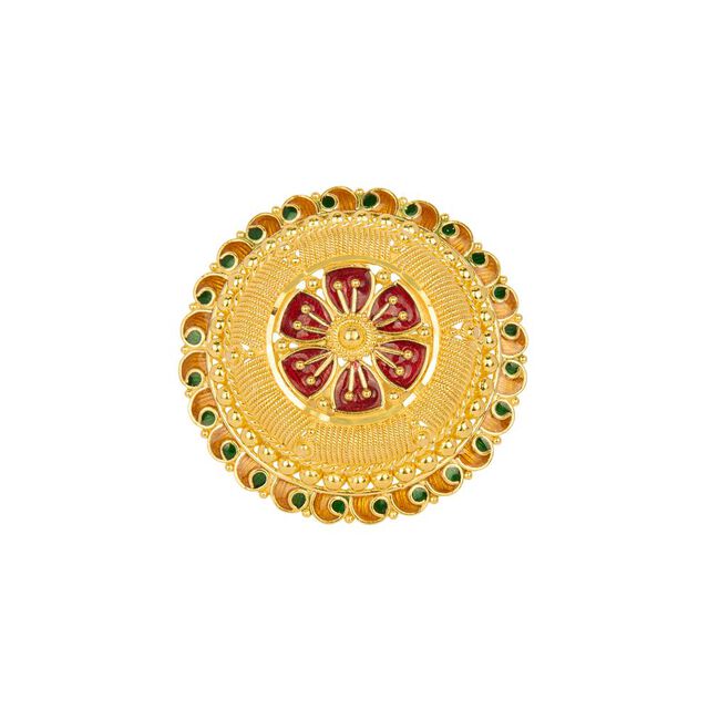 Tanishq 22KT Gold Finger Ring for Women 