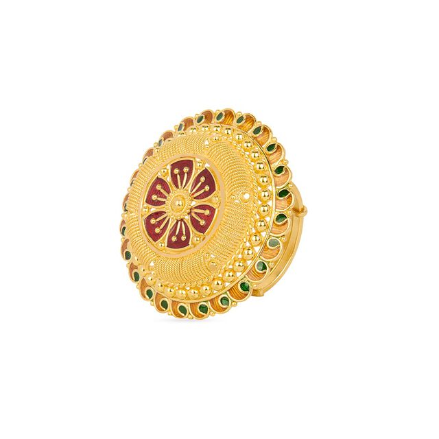 Tanishq 22KT Gold Finger Ring for Women 2