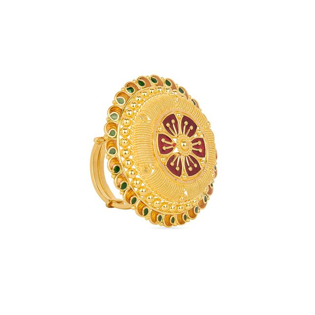 Tanishq 22KT Gold Finger Ring for Women 3