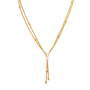 Gold Y Elegance Necklace