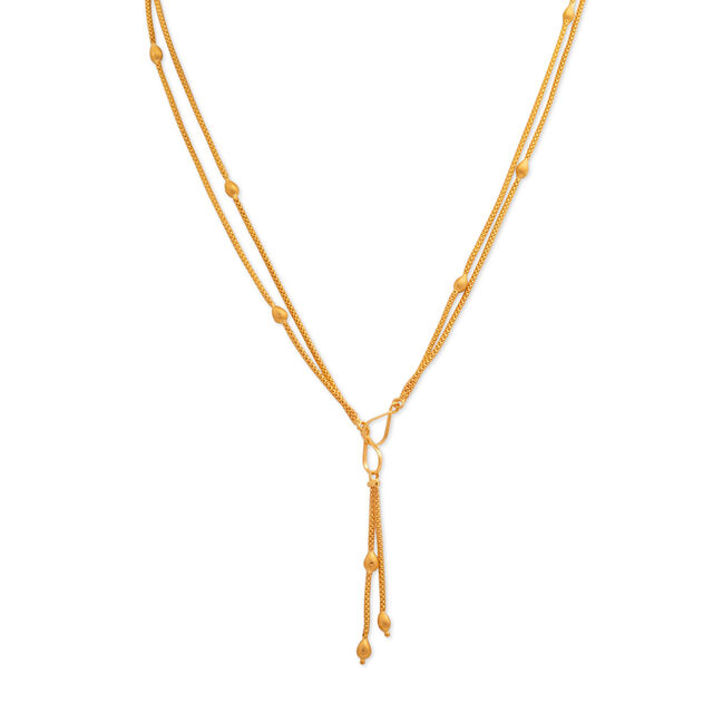 Gold Y Elegance Necklace,,hi-res 