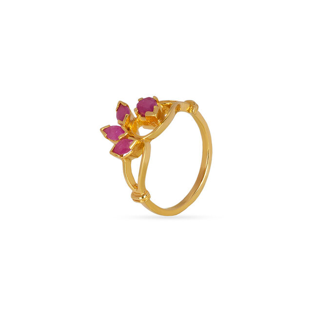Tanishq 22KT Gold Finger Ring for Women 2