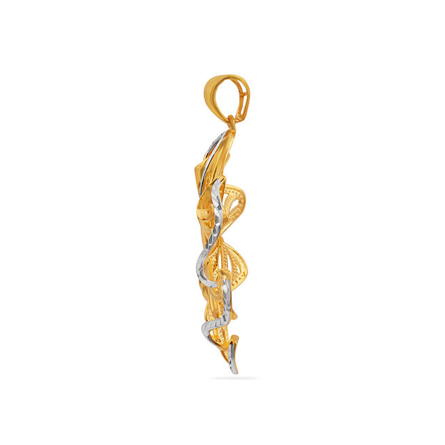 Tanishq 22 Karat Gold Pendant for Women 2