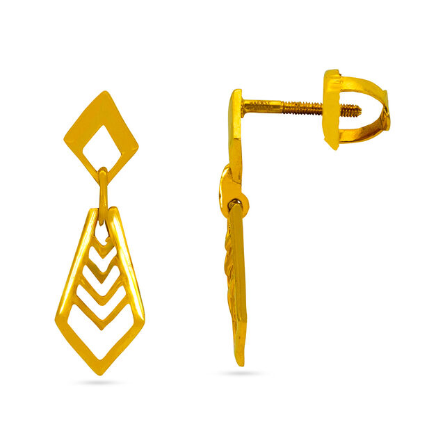 Tanishq 22 KT Gold Earrings for Women 2
