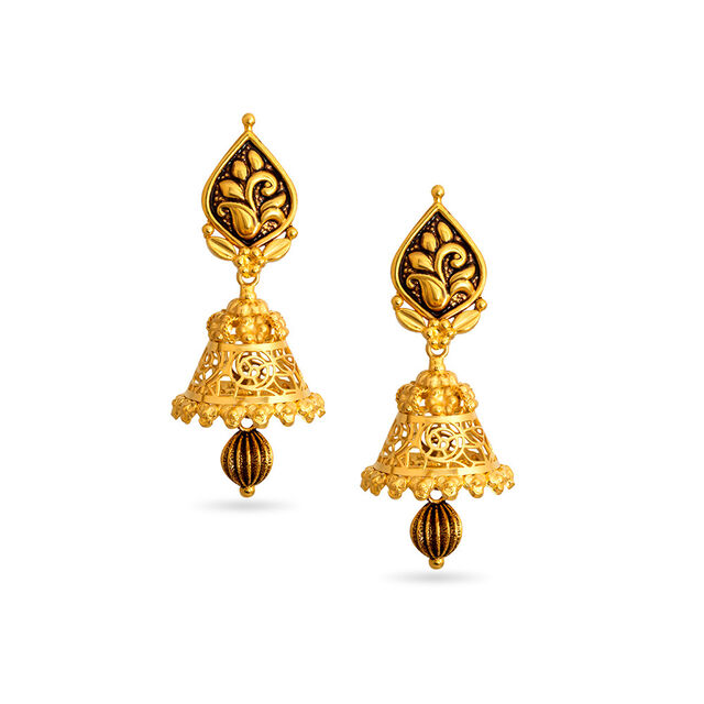 Tanishq 22 KT Gold Earrings for Women