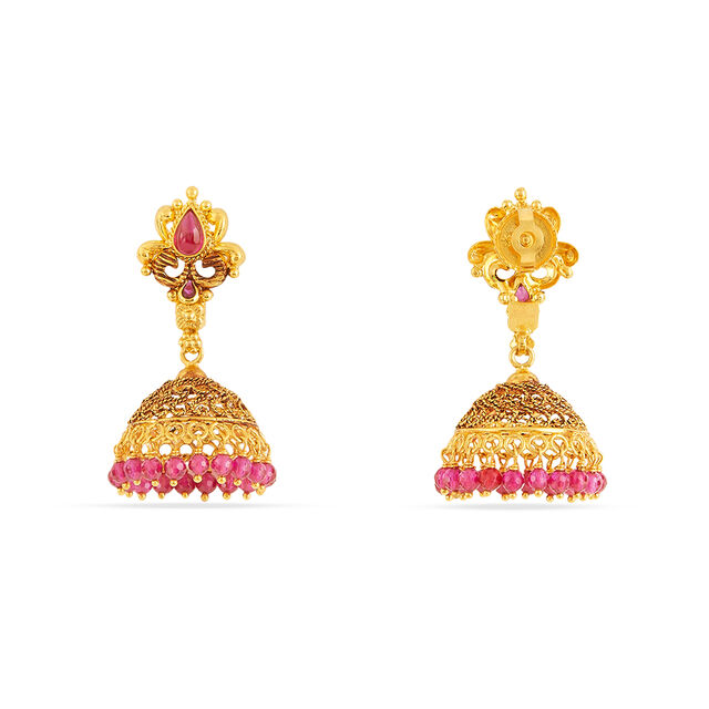 Tanishq 22KT Gold Earrings for Women 4