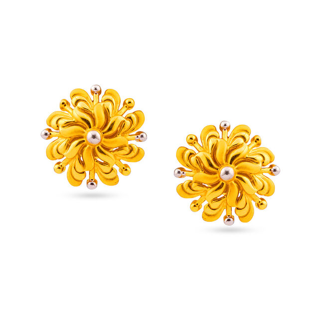 Tanishq 22KT Gold Earrings for Women 