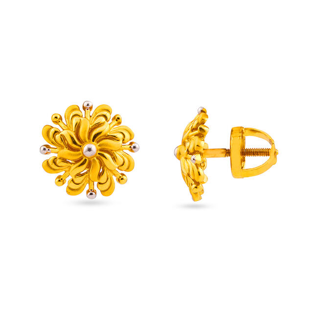 Tanishq 22KT Gold Earrings for Women 2