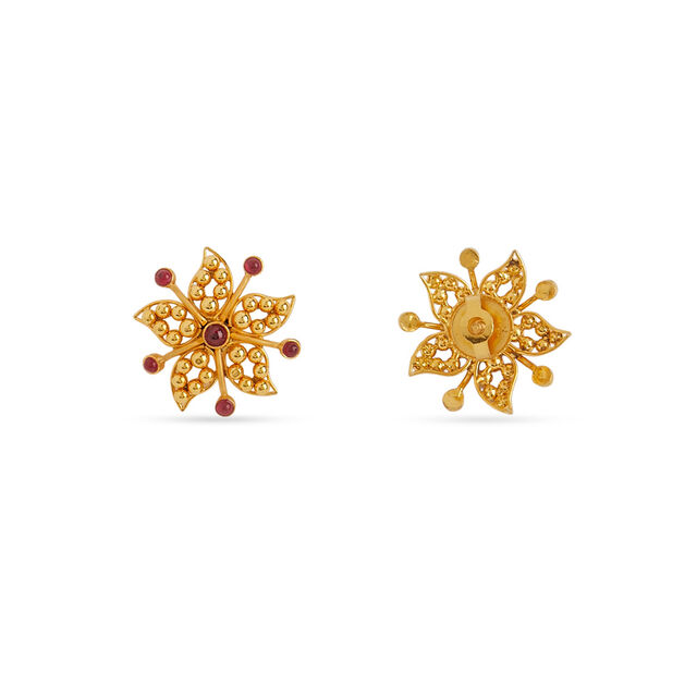 Tanishq 22KT Gold Earrings for Women 4