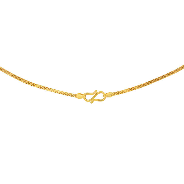 Sleek Gold Interlaced Chains Necklace 3