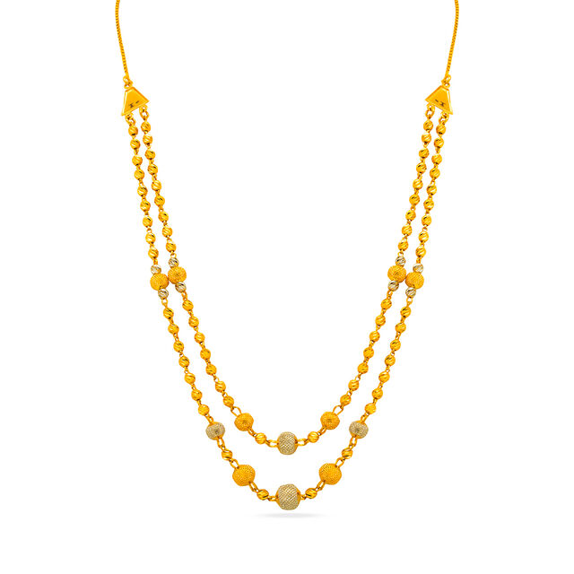 Two-Tone Gold Chain with Beads