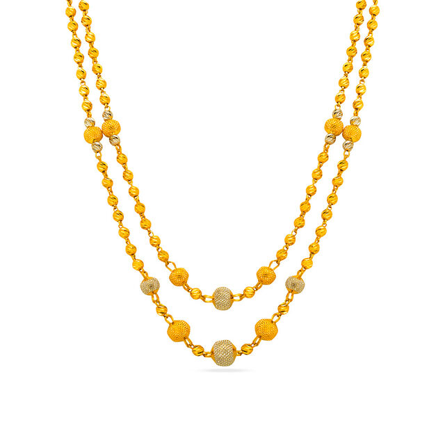 Two-Tone Gold Chain with Beads