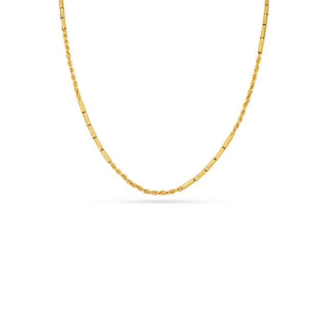 Sleek Twisted Rose Gold Chain