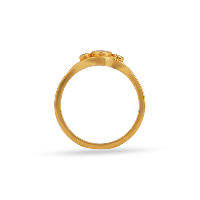 Tanishq 22KT Gold Finger Ring for Women 4