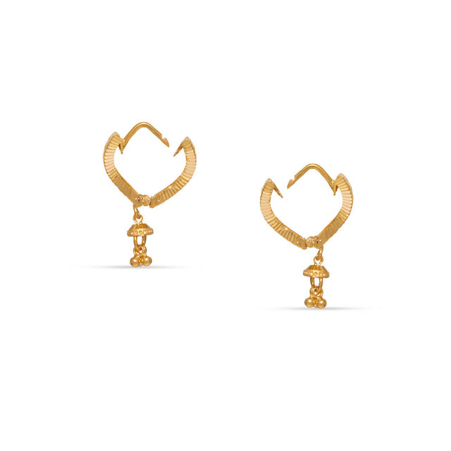 Tanishq 22KT Gold Earrings 