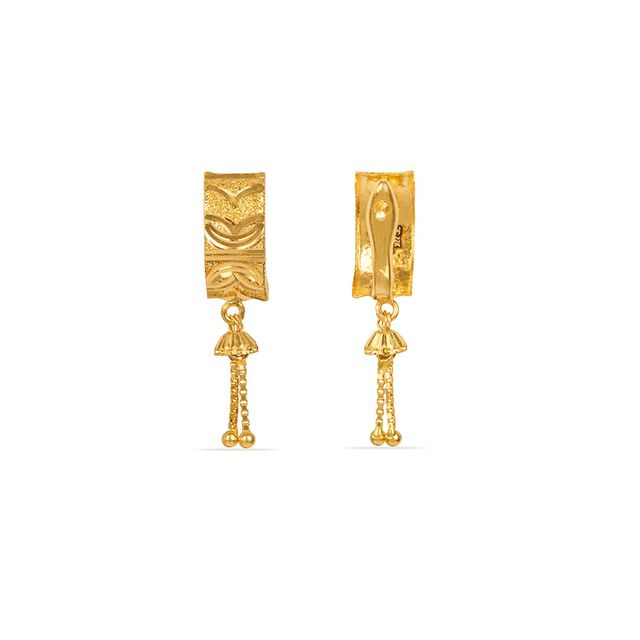Tanishq 22KT Gold Hoop Earring for Women 3