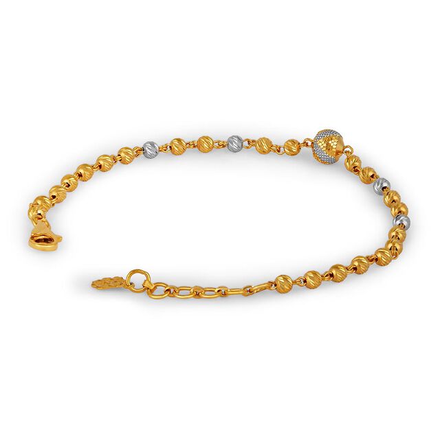Beaded Dual Tone Bracelet 3