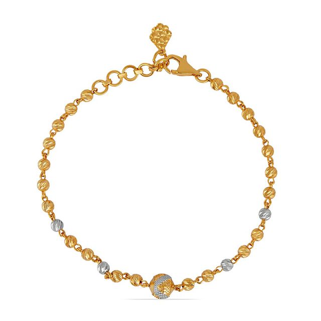 Beaded Dual Tone Bracelet 4