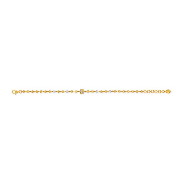Beaded Dual Tone Bracelet 5
