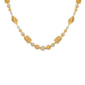 Elegant Beaded Gold Necklace