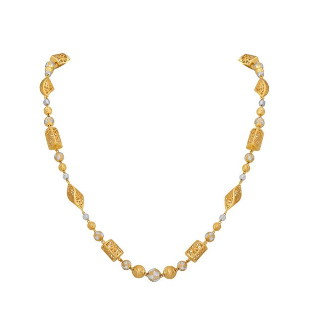 Elegant Beaded Gold Necklace 2