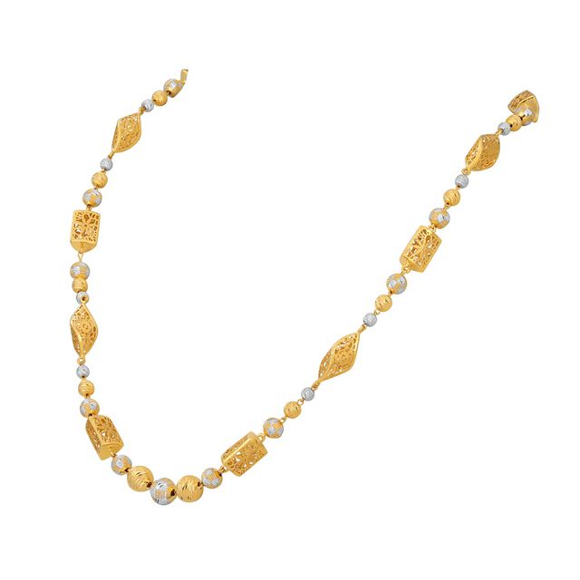 Elegant Beaded Gold Necklace 3