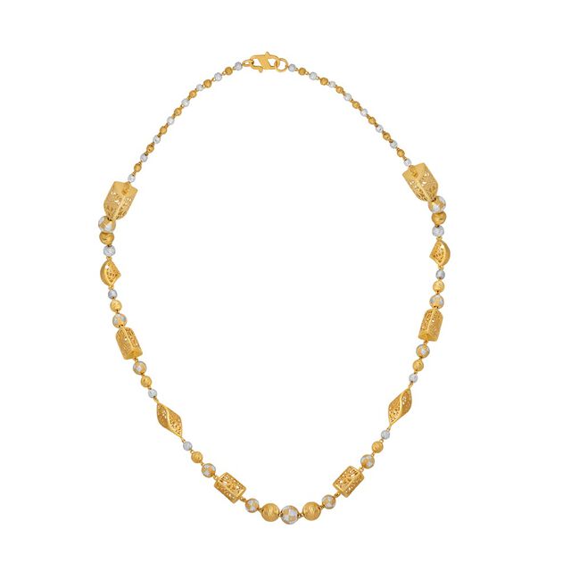 Elegant Beaded Gold Necklace 4